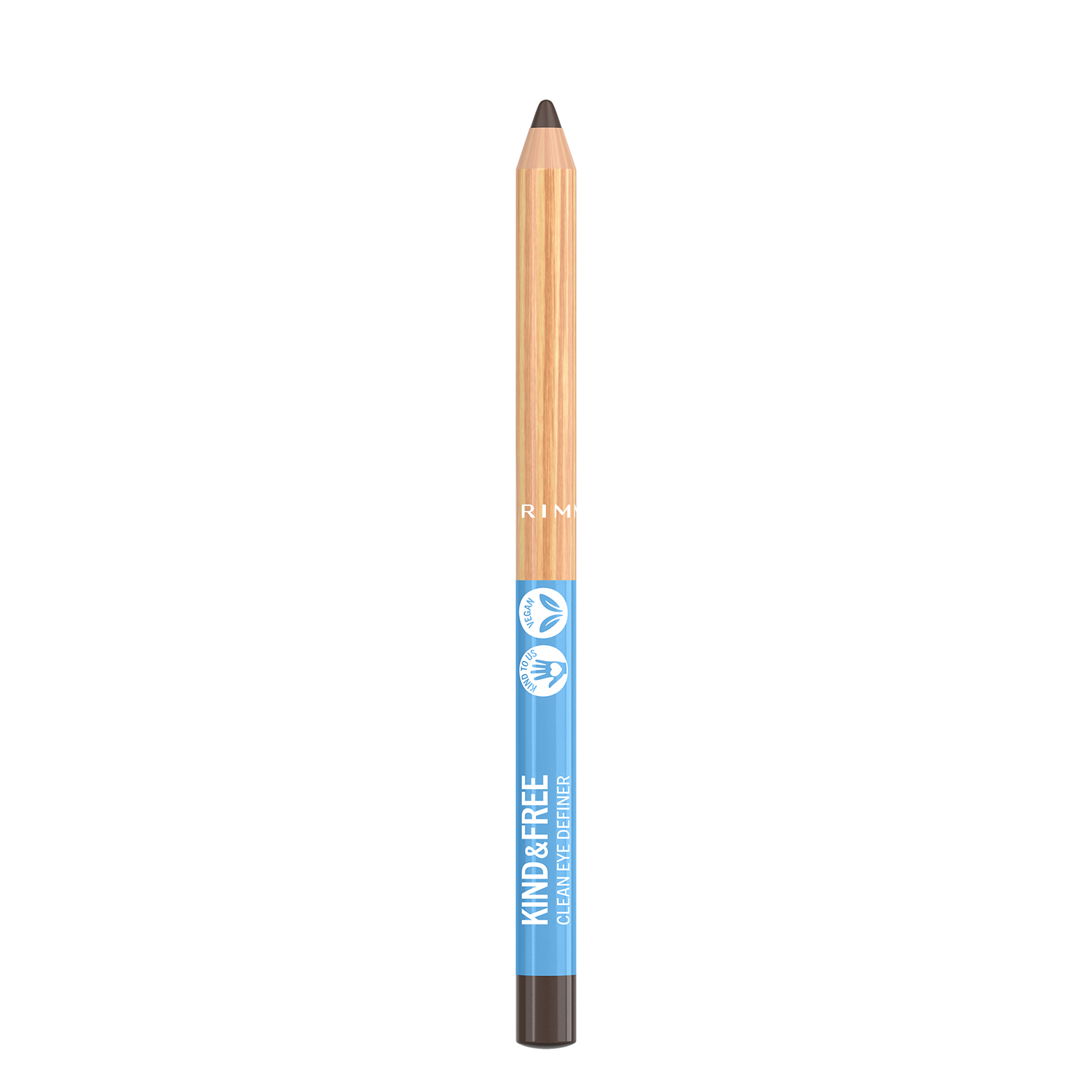 Олівець для очей Kind & Free Clean Eye Definer Rimmel London (02) Pecan Brown, 1.1 г